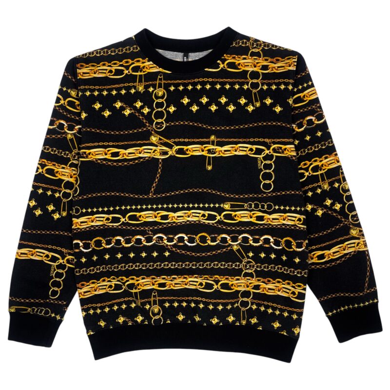 Versace Versus Gold Chain Patter Sweatshirt